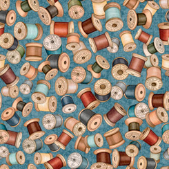 Sew Lovely - Yarn Spools  - blue